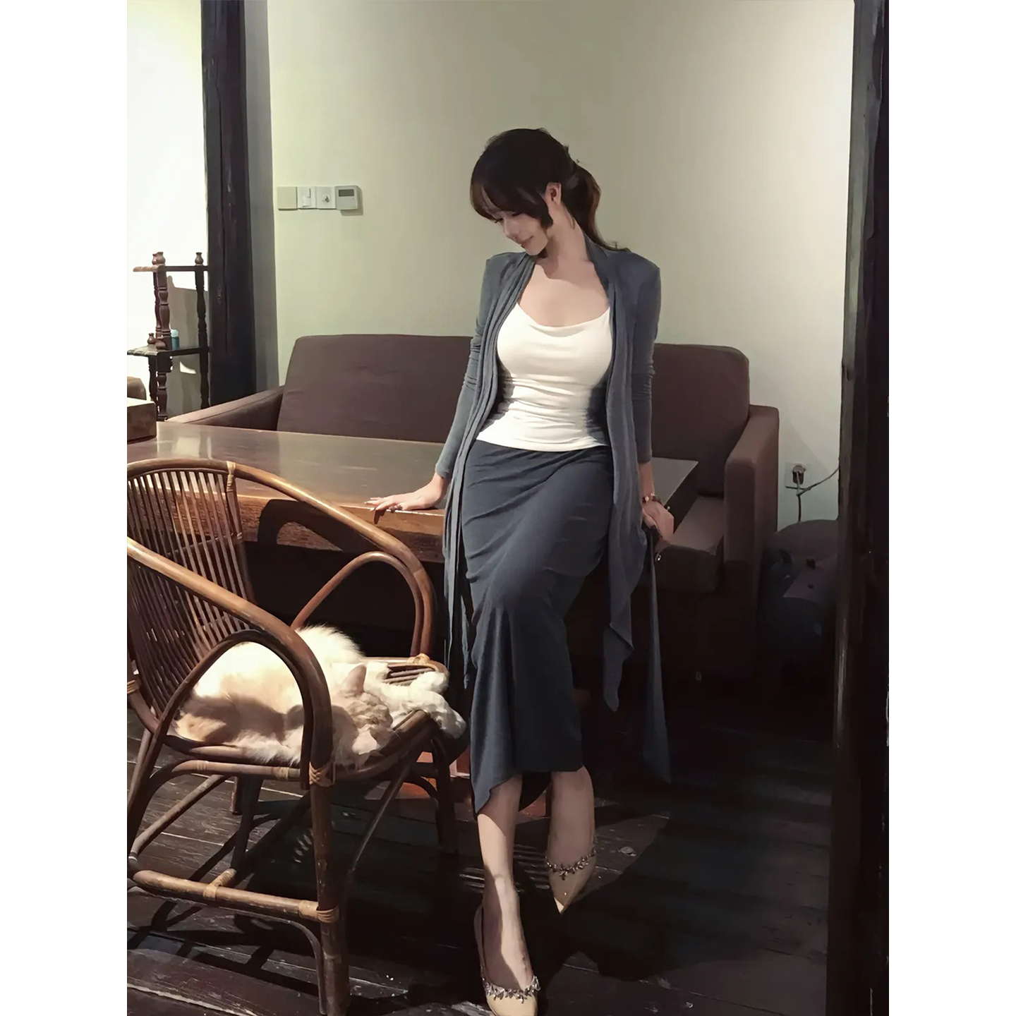微胖慵懒风素人穿搭女25年秋季
