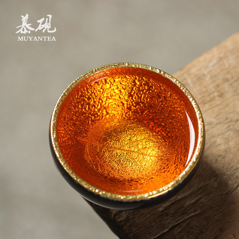 慕砚釉茶盏星空曾华得24k纯金