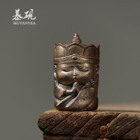 慕硯 手作茶寵擺件 柴燒小唐僧自然落灰可養(yǎng)精品茶玩禪意茶道零配