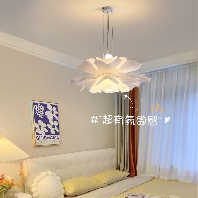 北欧卧室花朵吊灯现代简约餐厅灯吧民宿温馨灯具餐桌小吊灯房间灯