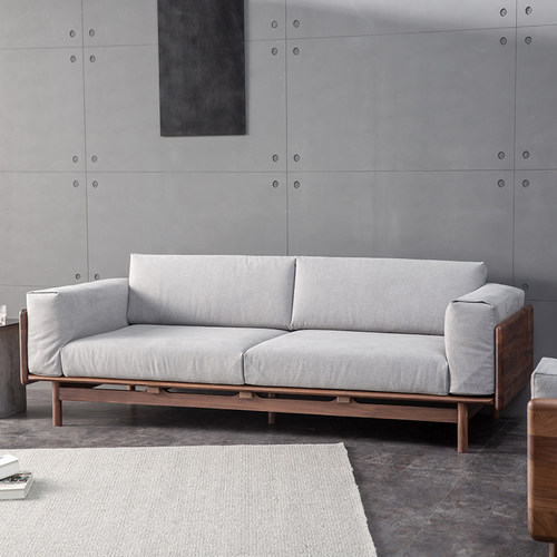 黑胡桃木沙发实木客厅家具