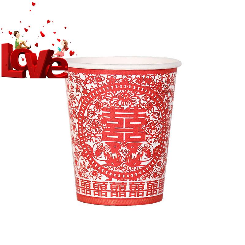 结婚纸杯一次性d喜杯子婚礼喜庆红色加厚结婚用喜字家用婚庆用品|msdalam kategori bekalan perayaan/hadiah, Lain-lain bekalan Festival - dari Buy2taobao.com untuk memberikan perkhidmatan ejen Taobao profesional membeli