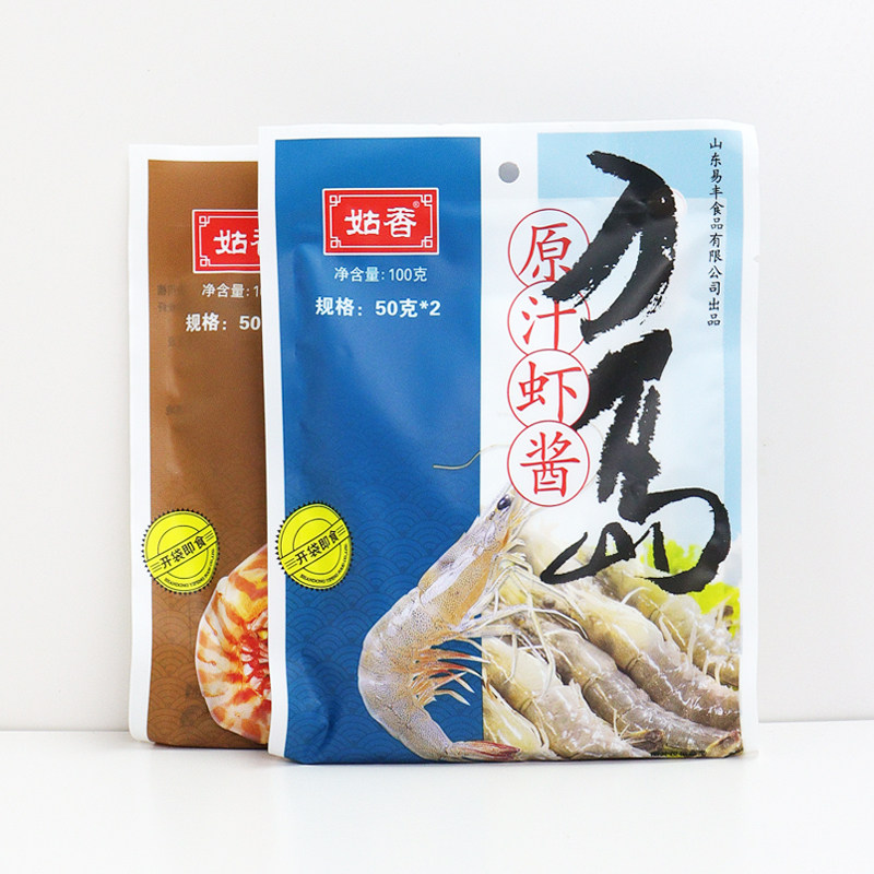 姑香100g珍味原汁虾酱即食山东海鲜特产家用商用正宗烟台老式蜢味