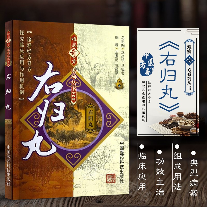 正版 右归丸 难病奇方系列丛书 右归丸的来源与组成 右归丸的功效与