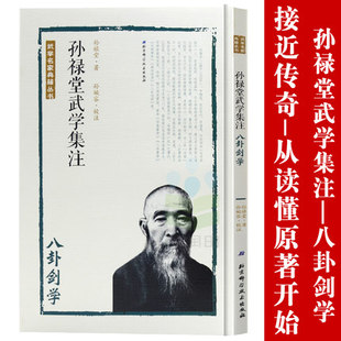孙禄堂武学集注八卦剑学书籍大全搭易筋经洗髓经武功套路八极拳气功书籍武功能性训练武功秘籍书武术书籍体育书籍内功心法气功书籍