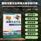 手绘插图 实用性书籍 河蟹养殖先进模式 科学性 河蟹养殖 河蟹养殖指南 改良技术 模式 和主推技术 从新手到行家 图说河蟹生态养殖