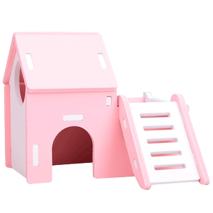 仓鼠玩具乐园木质秋千吊床金丝熊用品仓鼠笼子原木爬梯子软跷跷板