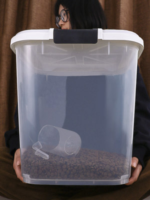 猫粮储存桶狗粮密封罐大容量的防潮收纳10kg储粮桶宠物粮食存储桶