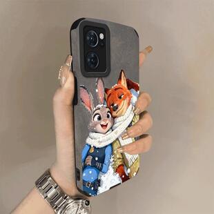 新款手机壳情侣朱迪尼克适用OPPOReno7壳reno7pro套reno7se圣诞翻毛皮全保护套