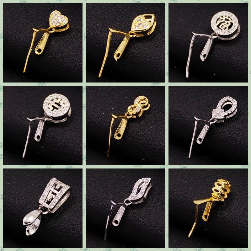 s925吊坠瓜子男女款diy翡翠水晶