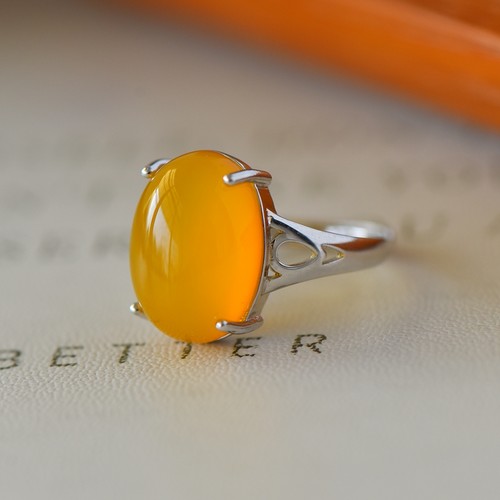 男女款S925纯银宝石镶嵌戒指空托