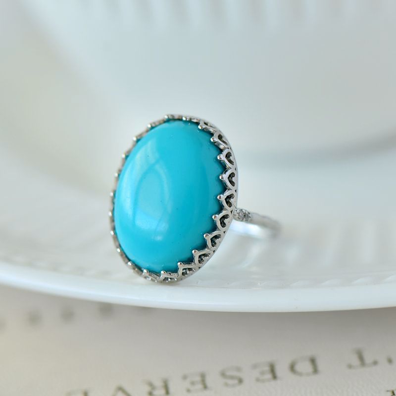 男女款S925纯银DIY镶嵌戒指空托