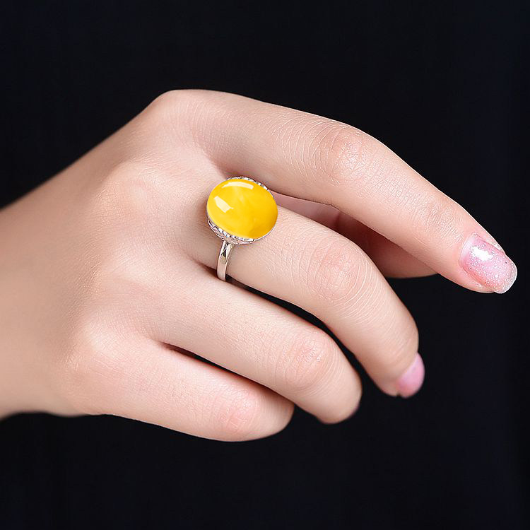 纯银戒指空托时尚女款S925DIY