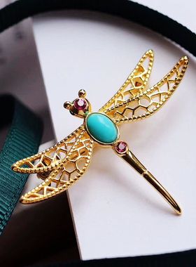 纯银胸针吊坠两用空托DIY玉石