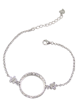 手链空托祈禧S925纯银镶嵌女款