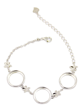 diy圆形蜜蜡琥珀玉石镶嵌手链