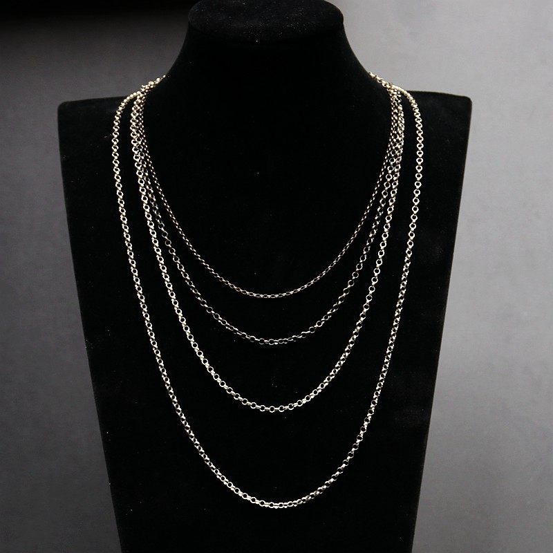 S925纯银时尚项链支持定制长度