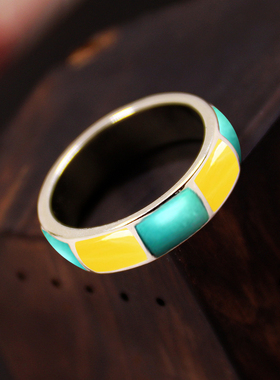 s925纯银戒指空托时尚diy闭口