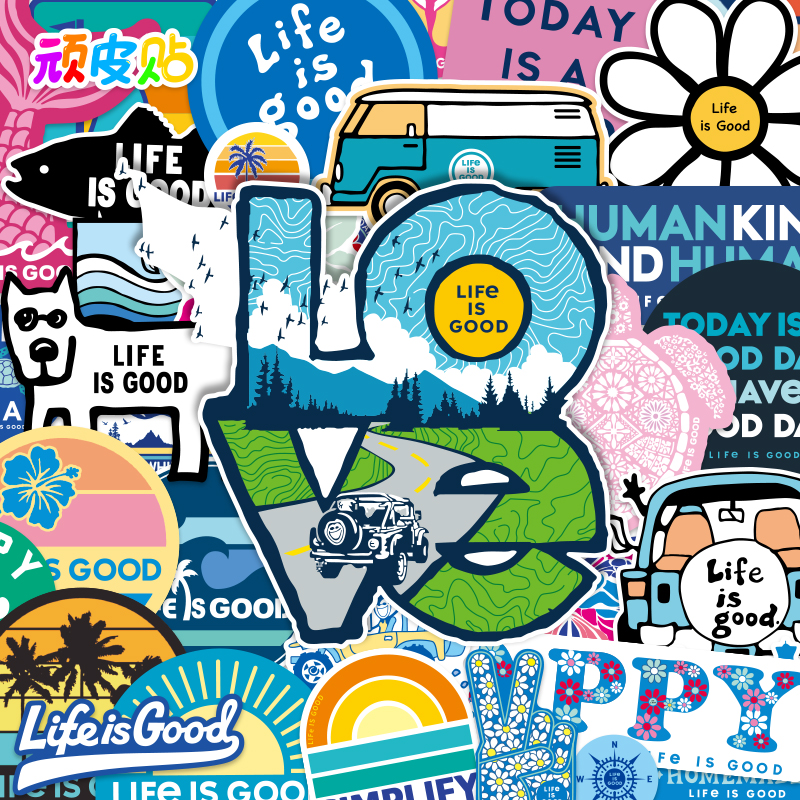 50欧美潮牌旅行箱贴纸个性户外