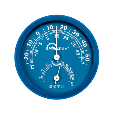 明高温湿度计75mm台式温湿度表 指针室内湿度计挂壁式温度表TH108