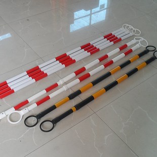 橡胶路锥赛道横杆禁停路障警示圆锥筒塑料连接杆反光伸缩链条锥桶