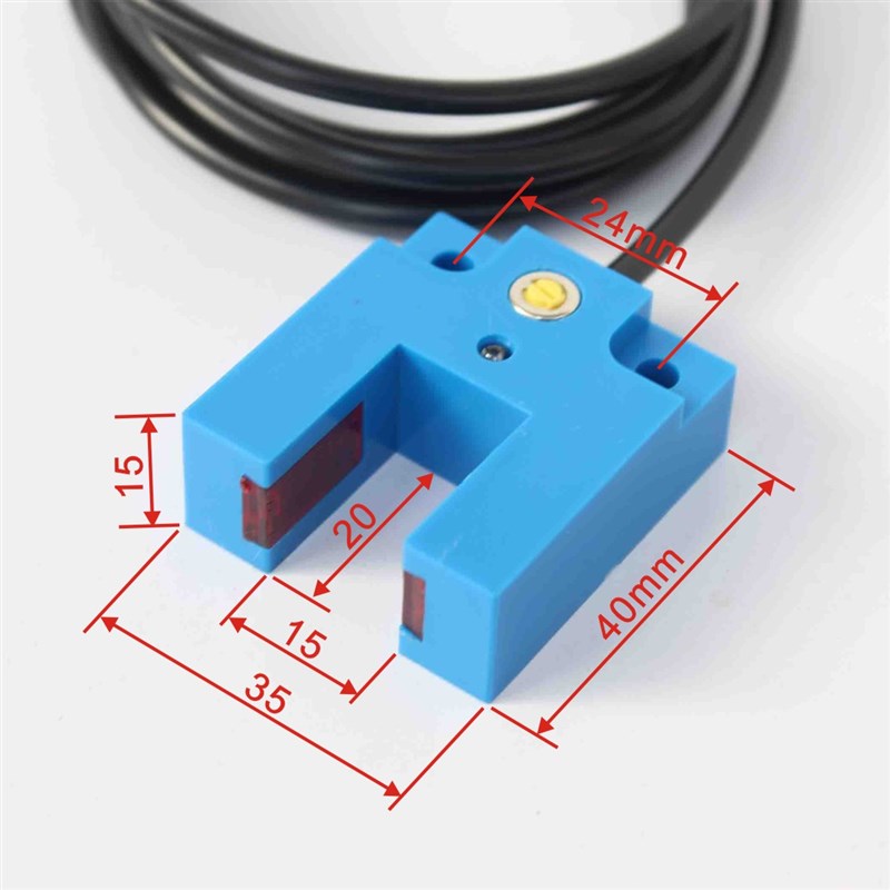 槽型光电开关E3S-GS15N槽宽15mmNPN常开E3S-GS15C1直流DC6-36V