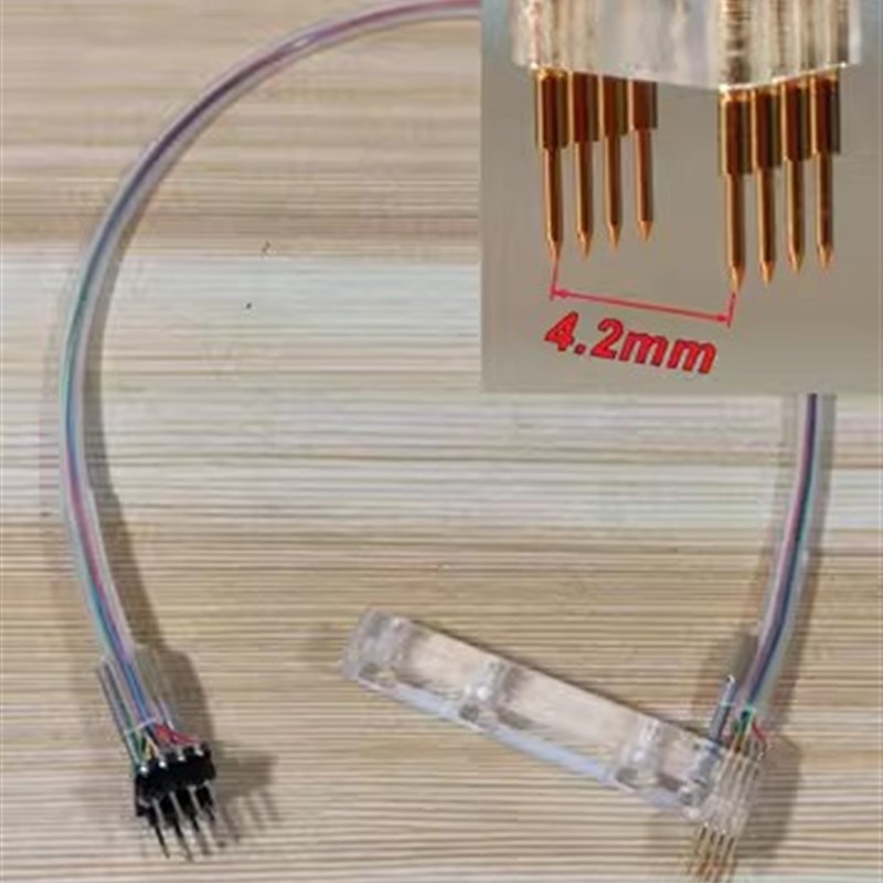 SOP8 WSON SPI FLASH 固件烧录 8脚码片 1.27mm探针顶针治具烧录
