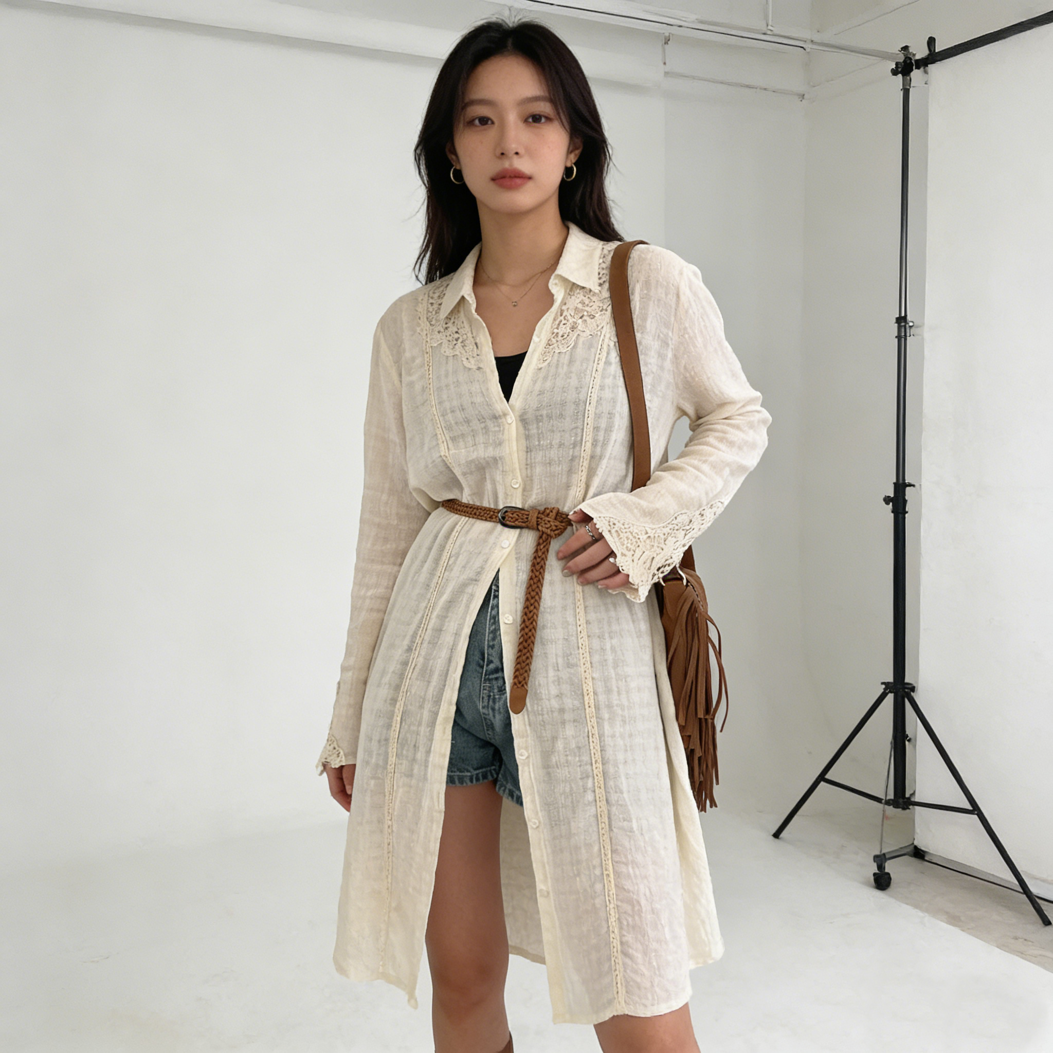 2026热卖韩版休闲蜡绳编织腰带女士皮带服饰装饰裤袋现货批发