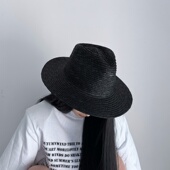 欧美风麦秆草编牛仔帽女夏季 青海西藏旅行爵士礼帽遮阳防晒草帽子