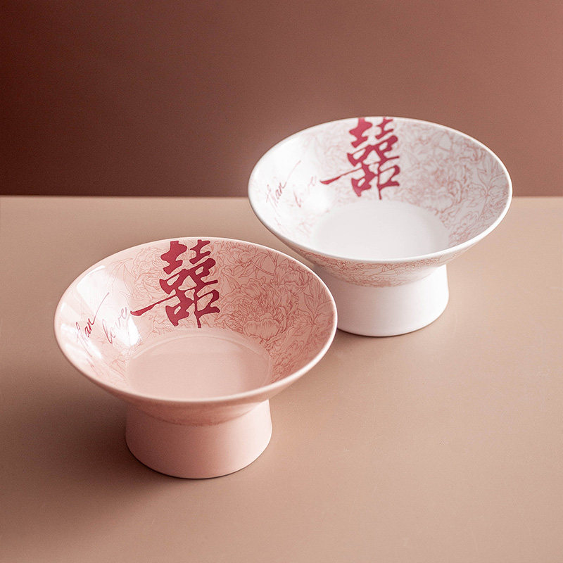 结婚专用装饰果盘干果盘喜糖点心果盘水果盘婚房订婚摆台桌面摆件