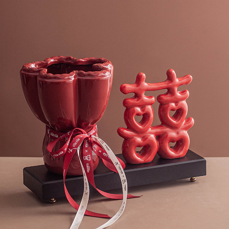 新婚喜字婚房装饰摆件