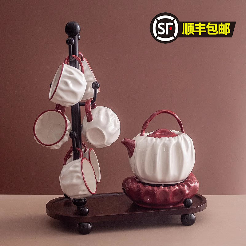 丼美喜庆复古简约下午茶茶具