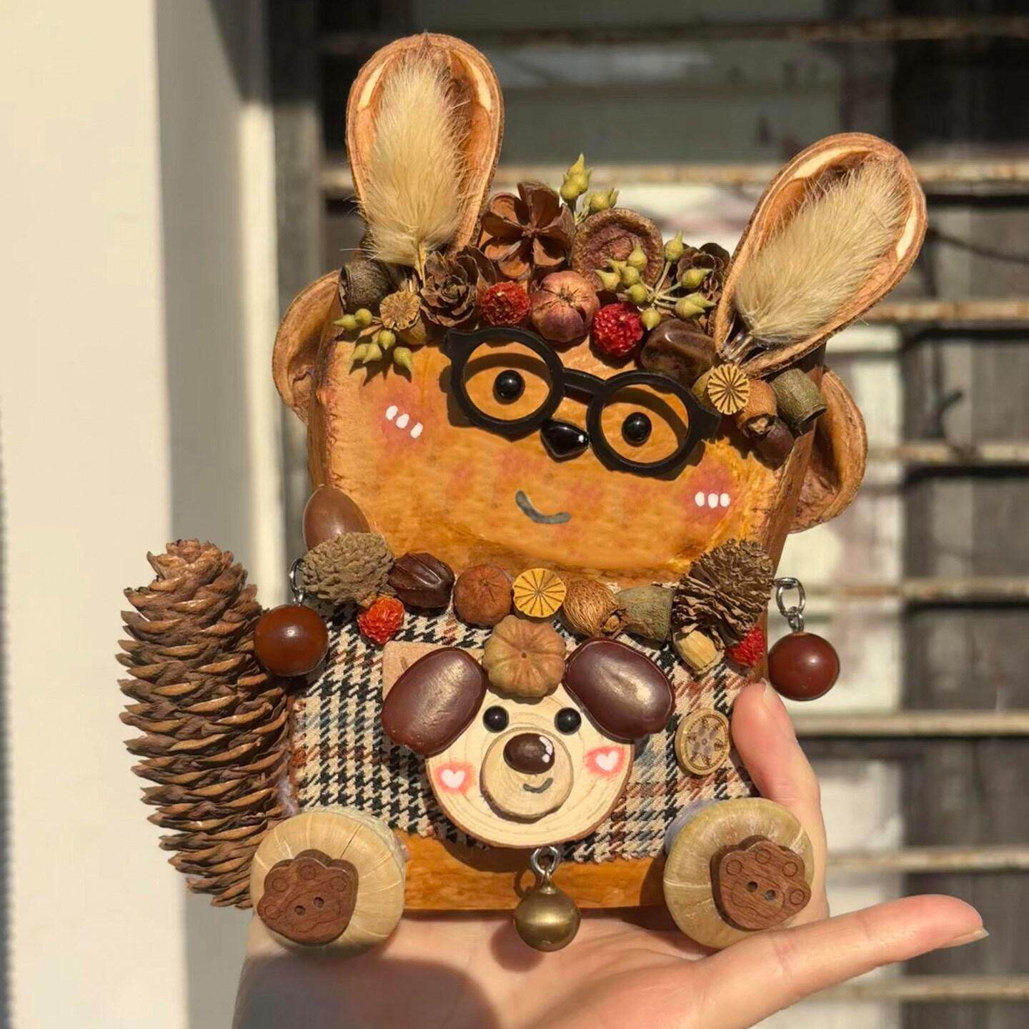 豆荚娃娃云南榼藤挂件