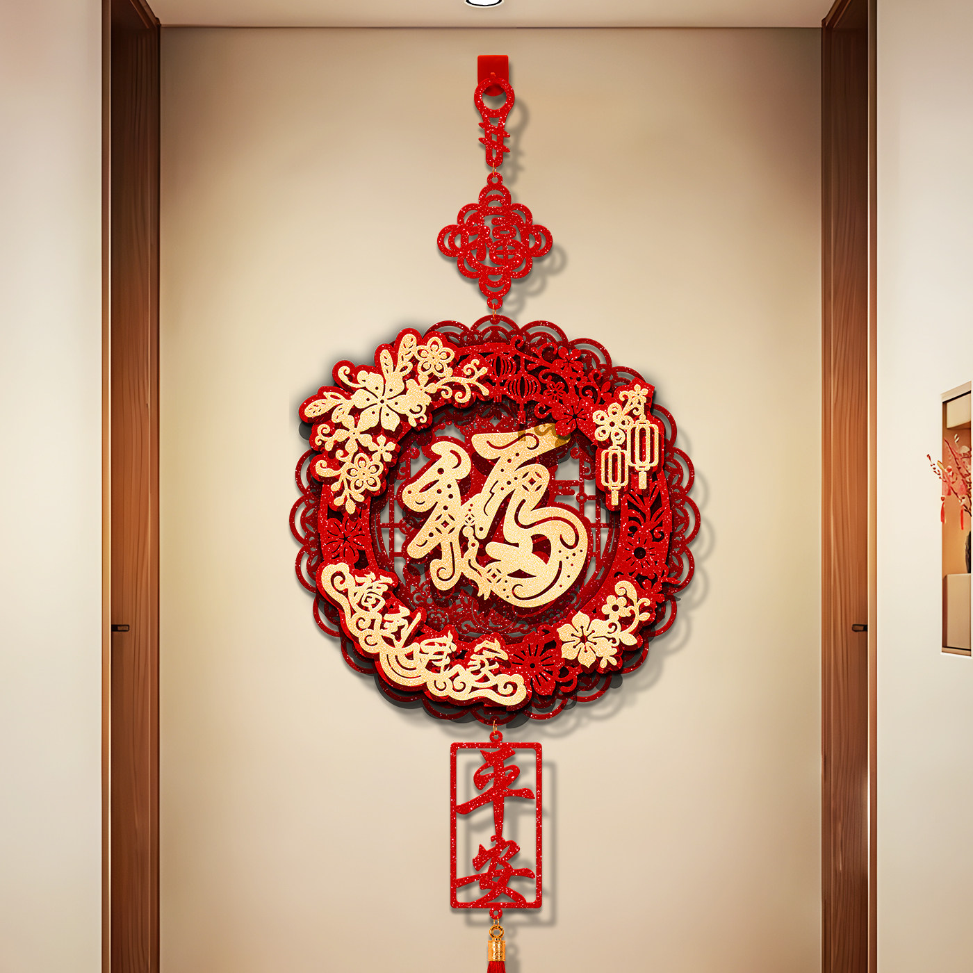 2026马年春节新年装饰中国结挂饰客厅过年福字挂件入户门大门墙贴,节庆用品/礼品,挂饰/生肖挂饰,淘宝优惠券,粉丝福利购,淘宝优惠卷