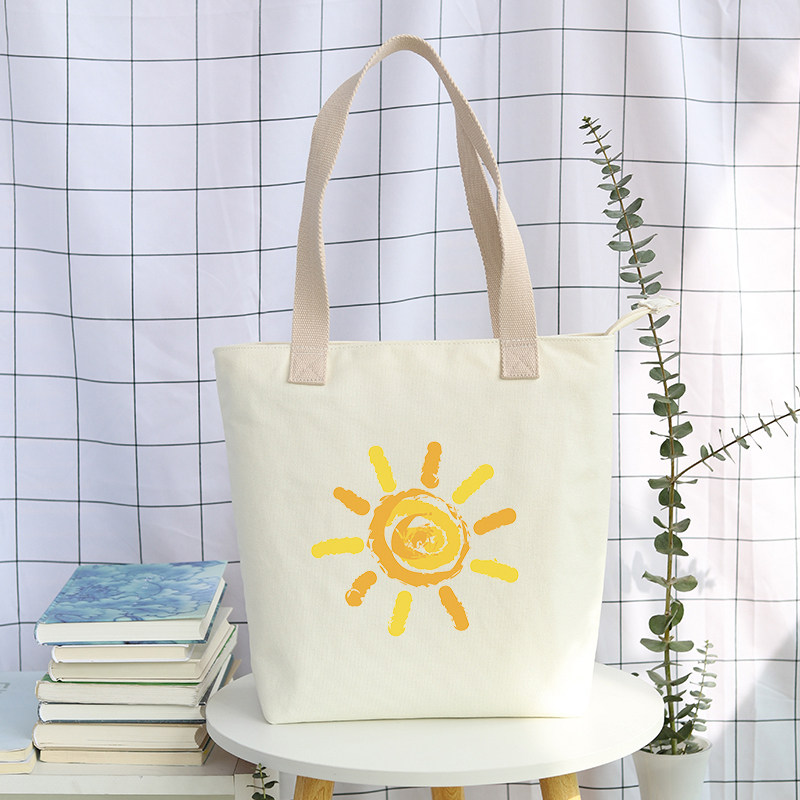 帆布包女单肩ins韩版原宿文艺日系学生用上班大容量斜挎布袋包包