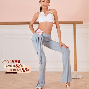 小小ZYM【Safety island】裤子假两件拉丁舞练功服女童微喇24069