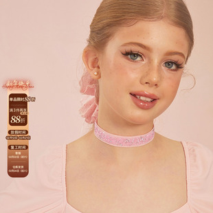 小小ZYM【碎星轨迹】项圈腿环拉丁舞服配饰女童高弹钩扣式 NL03