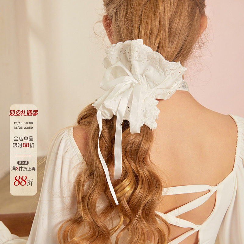 小小ZYM【茜茜公主】发饰发圈拉丁舞服配饰女童抽绳绑带设计FS04