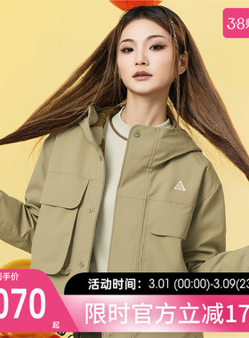 nike耐克女ACG运动休闲连帽防风保暖工装夹克棉服锐力FV7328-276