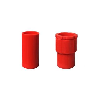 PVC加长彩色红色蓝色白色16 20直接线管接头束节拧紧锁扣杯梳梳接