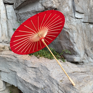 侠骨红色伞影同款油纸伞古风舞蹈防雨汉服实用防晒装饰道具红伞