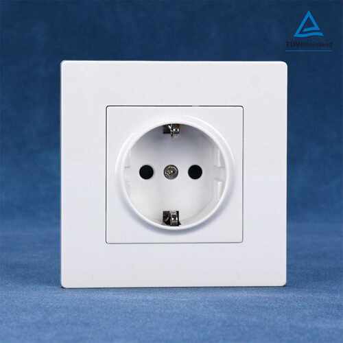 欧标欧规 schuko socket PC面板86型欧标德国墙壁插座CE/Rohs认证