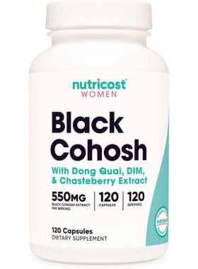 现货美国nutricost Black Cohosh黑升麻提取物660mg*120粒胶囊
