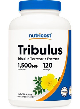 现货美国Nutricost Tribulus刺蒺藜 蒺藜提取物 750毫克240粒胶囊