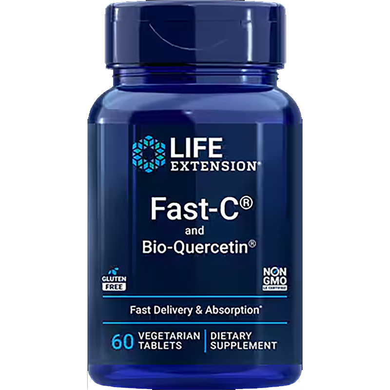 美国Life Extension Fast C Bio-Quercetin易吸收维生素C和槲皮素