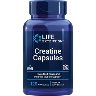 现货美国Life Extension Creatine Capsules肌酸胶囊肌肉力量健身