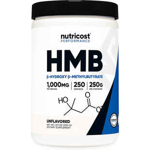 现货美国Nutricost HMB补充剂肌肉蛋白粉β羟基β甲基丁酸1000mg