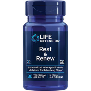 美国Life Extension Rest & Renew舒缓和焕活 南非醉茄+褪黑素
