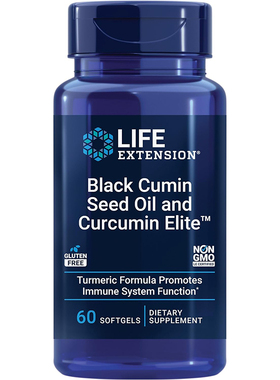 现货姜黄素黑种草油 黑孜然籽油Life Extension Black Cumin Seed