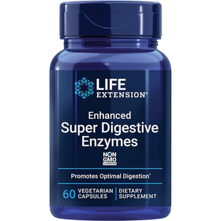现货Life Extension Digestive Enzymes素食消化酶酵素蛋白酶60粒